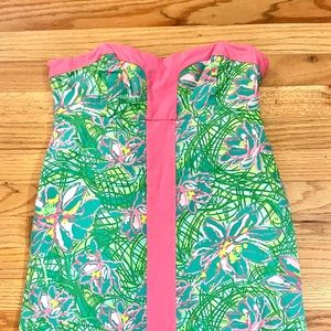 EUC Lily Pulitzer strapless dress size 6
